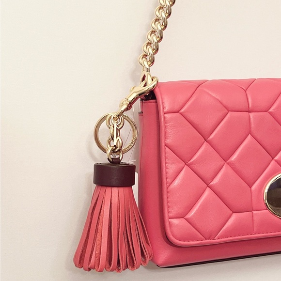 NWT Coach Dahlia Quilted Crosstown Crossbody & Leather Tassel Set - Picture 2 of 4